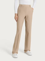 Pantalone ampio con tasche e risvolto in Compact Grigi Donna - Ragno