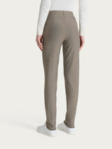 Pantalone a sigaretta con risvolto in Compact Grigi Donna - Ragno