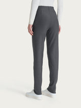 Pantalone a sigaretta con risvolto in Compact Neri Donna - Ragno