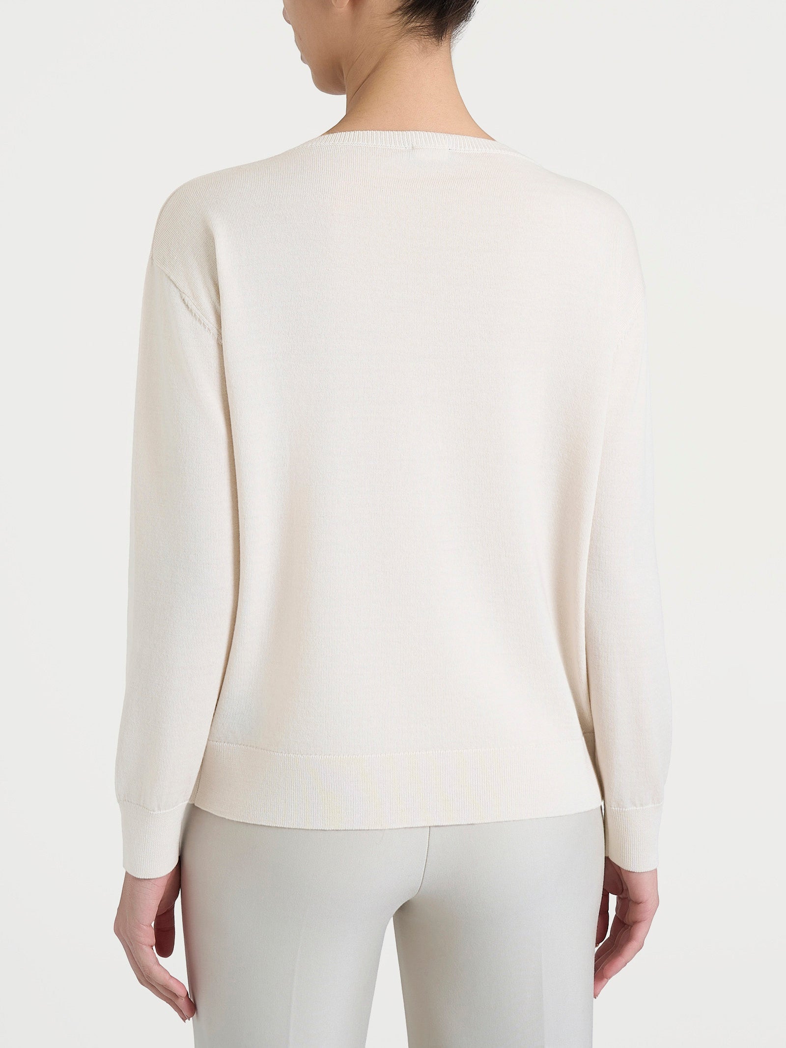 Maglia con scollo a barchetta in Merino Soft Bianchi Donna - Ragno