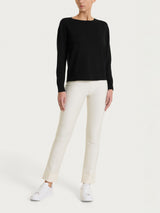 Maglia con scollo a barchetta in Merino Soft Neri Donna - Ragno