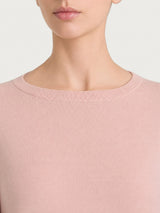 Maglia con scollo a barchetta in Merino Soft Rosa Donna - Ragno