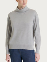 Maglia con collo a ciambella in Merino Soft Neri Donna - Ragno