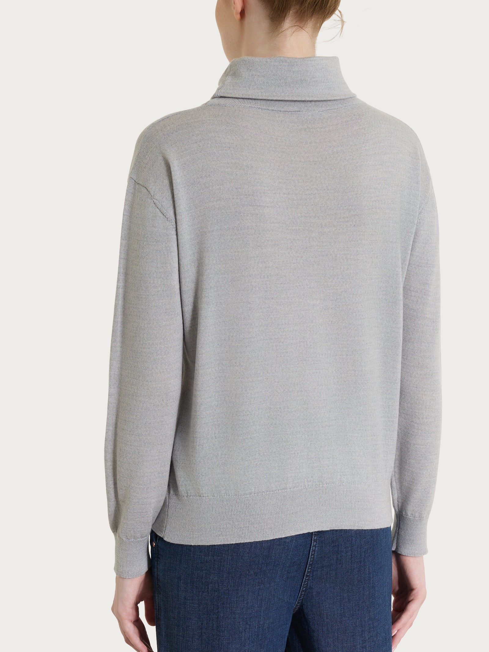 Maglia con collo a ciambella in Merino Soft Neri Donna - Ragno