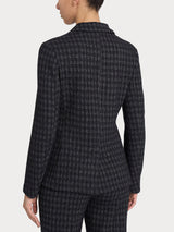Blazer due bottoni in Eco Jacquard misto lana Neri Donna - Ragno