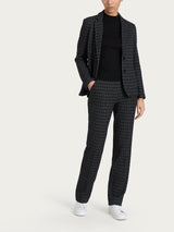 Blazer due bottoni in Eco Jacquard misto lana Neri Donna - Ragno