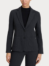 Blazer con due bottoni in Eco Jacquard Neri Donna - Ragno
