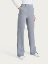 Pantalone in fantasia ampio con tasche in Eco Jacquard Neri Donna - Ragno