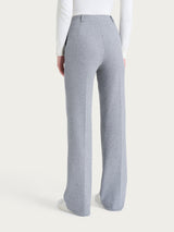 Pantalone in fantasia ampio con tasche in Eco Jacquard Neri Donna - Ragno
