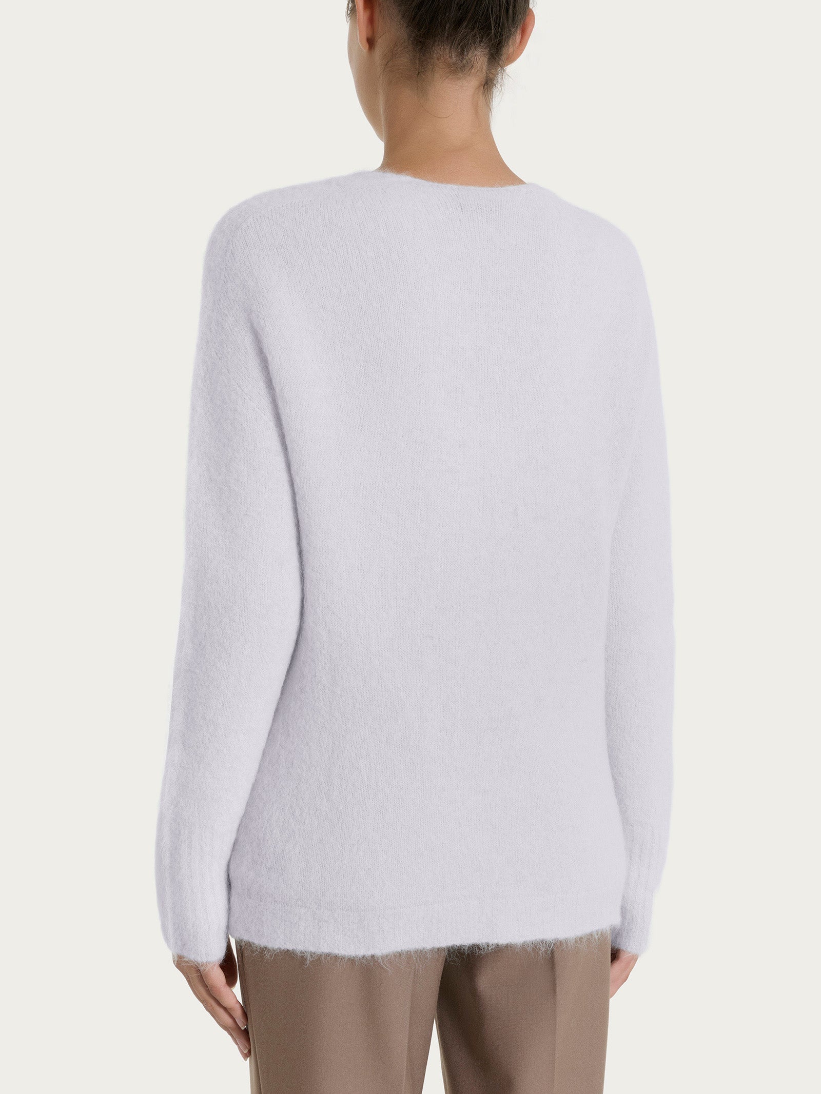Cardigan aperto in Misto Alpaca Neri Donna - Ragno