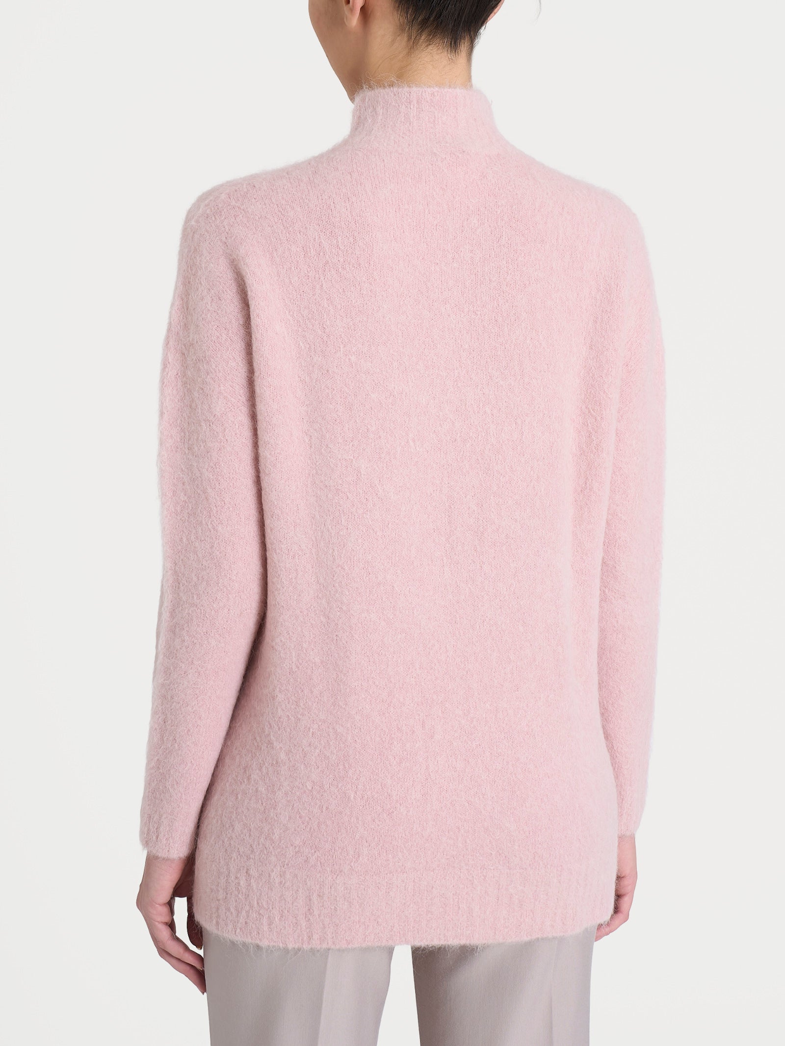 Lupetto in Misto Alpaca Rosa Donna - Ragno