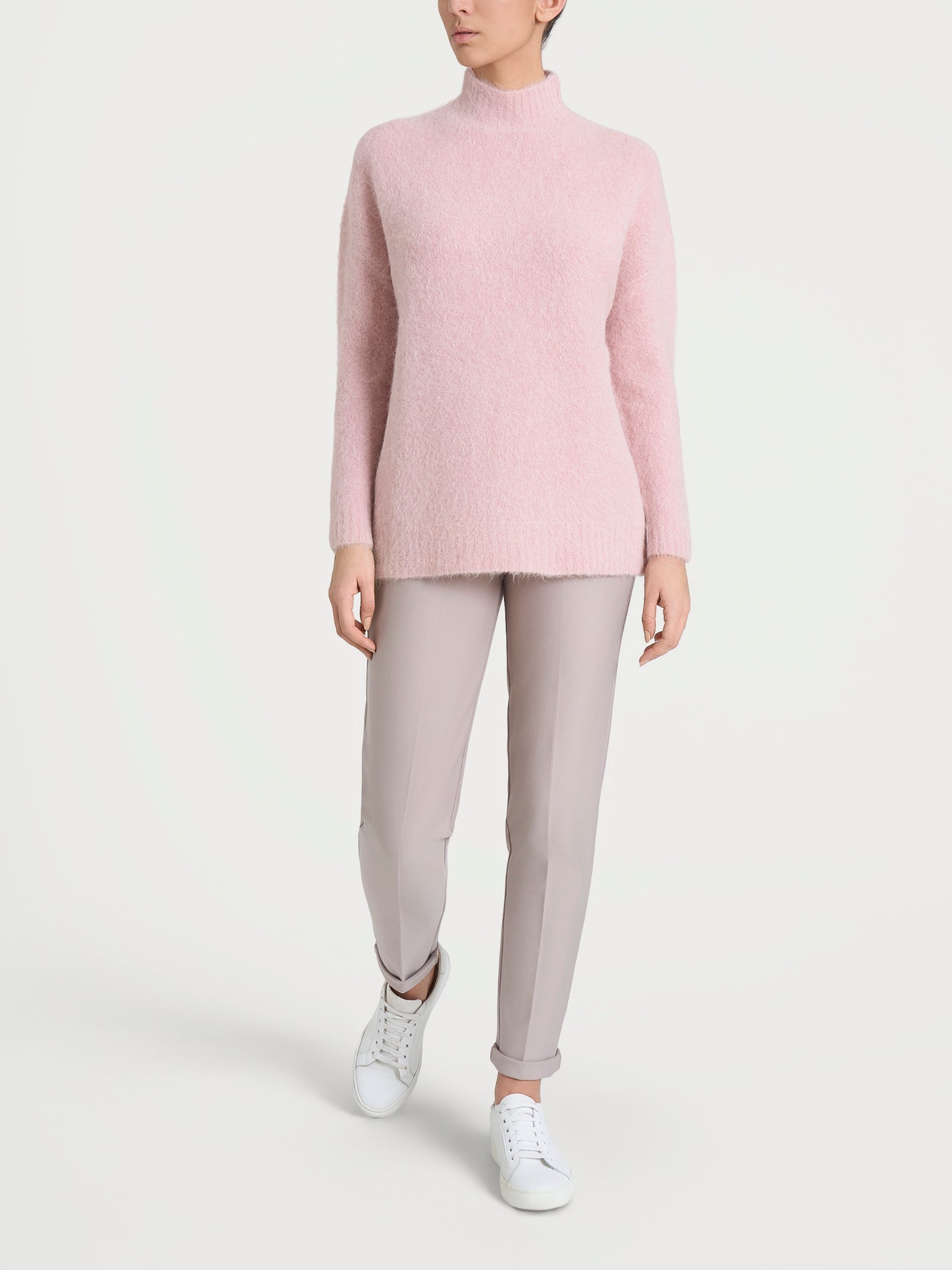 Lupetto in Misto Alpaca Rosa Donna - Ragno