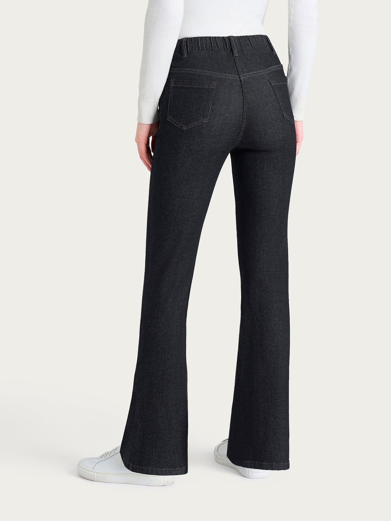 Jeans flare con tasche in Heritage Denim Neri Donna - Ragno