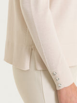 Maglia girocollo in Merino Soft Bianchi Donna - Ragno