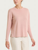 Maglia girocollo in Merino Soft Rosa Donna - Ragno