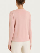 Maglia girocollo in Merino Soft Rosa Donna - Ragno