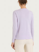 Maglia girocollo in Merino Soft Rosa Donna - Ragno