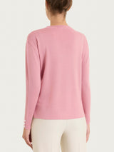 Maglia girocollo in Merino Soft Rosa Donna - Ragno