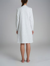 Camicia da notte con pieghe in Interlock di cotone 56-60 Azzurri Donna - Ragno