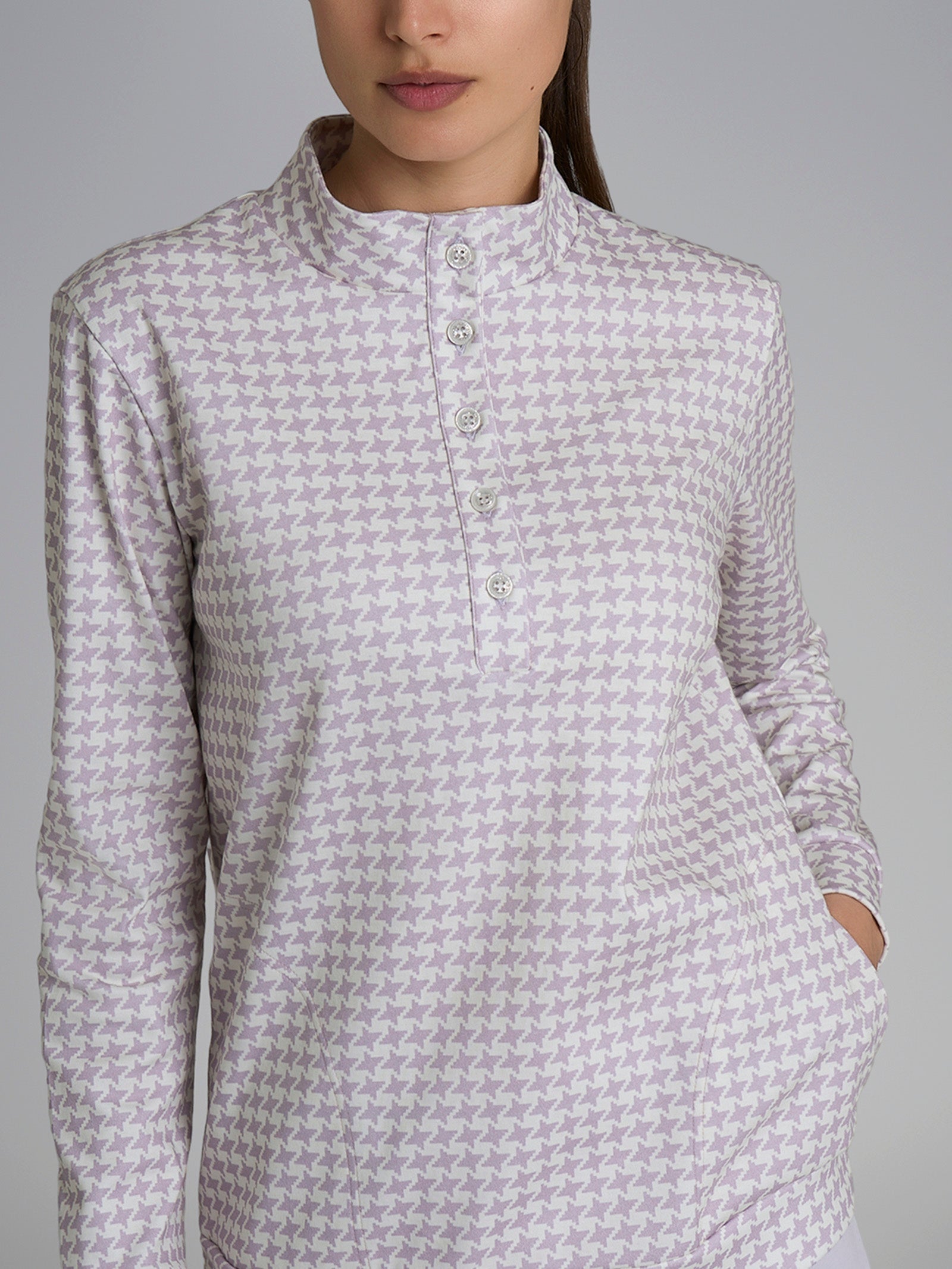 Pigiama lupetto in interlock di cotone Viola Donna - Ragno