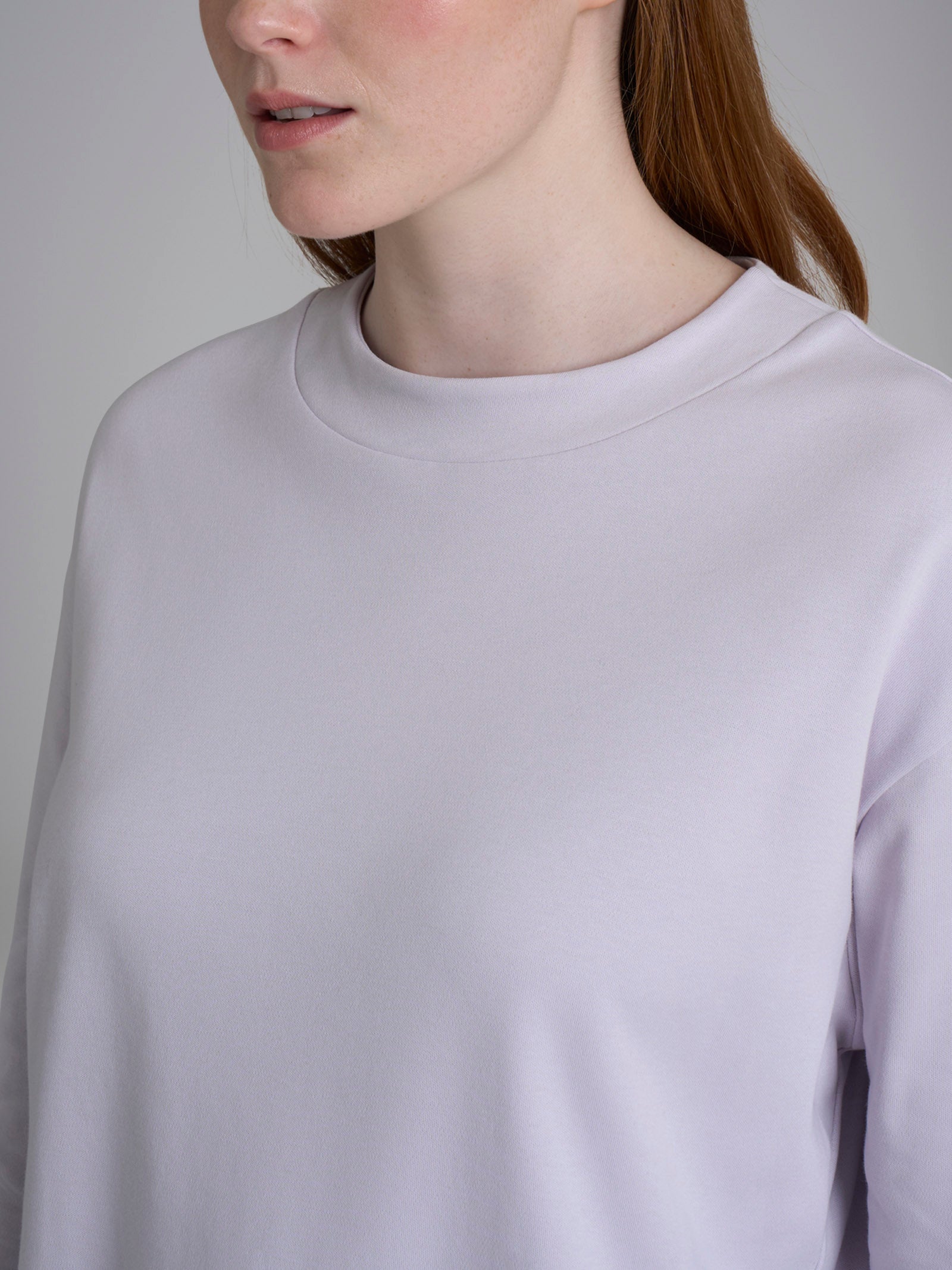 Pigiama girocollo tinta unita in Interlock di cotone Viola Donna - Ragno
