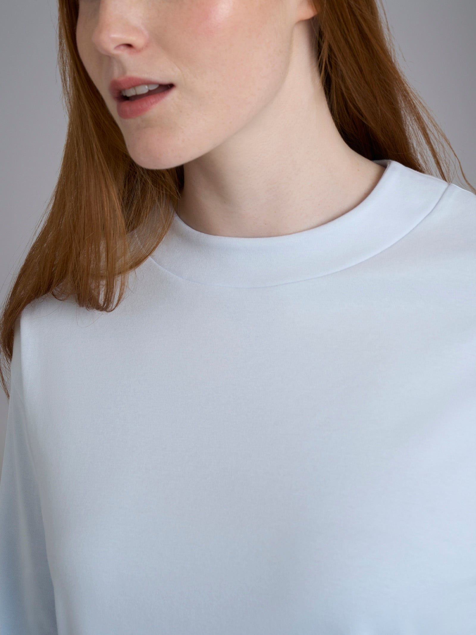 Pigiama girocollo tinta unita in Interlock di cotone Azzurri Donna - Ragno