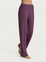 Pantalone ampio con tasche in Scuba Viola Donna - Ragno