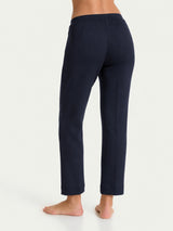Pantalone dritto con tasche in Scuba Blu Donna - Ragno