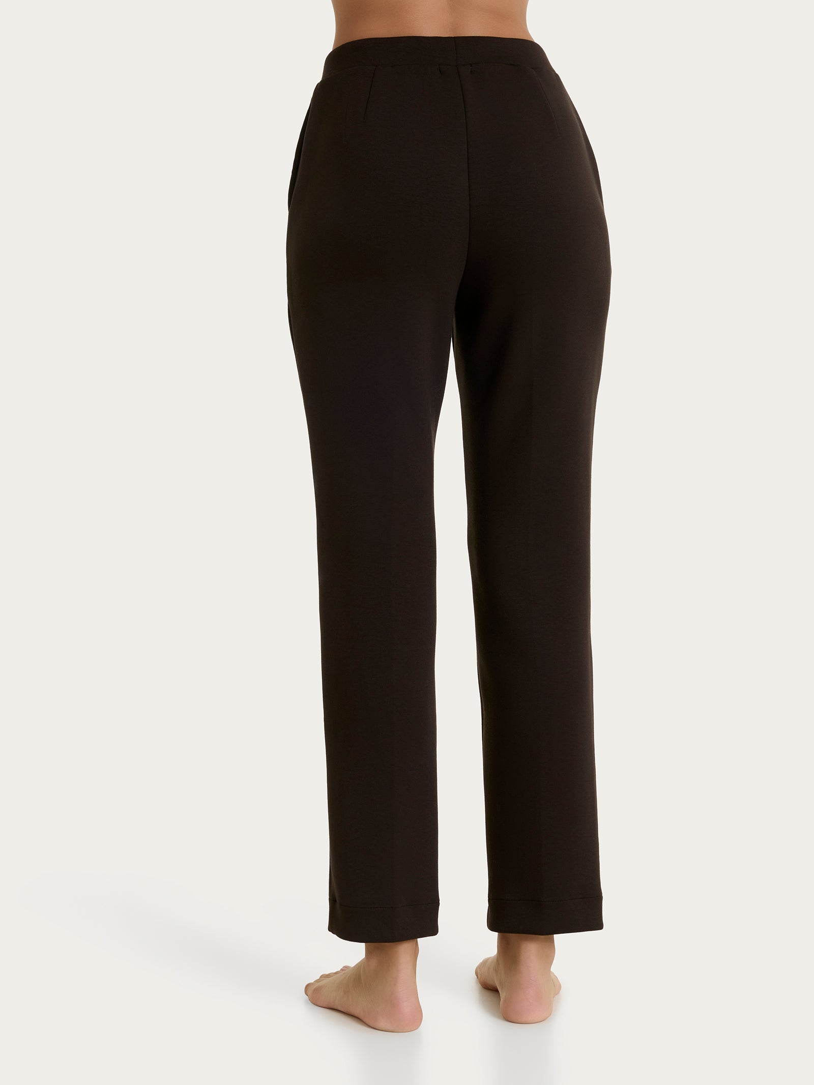 Pantalone dritto con tasche in Scuba Marroni Donna - Ragno