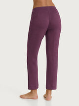 Pantalone dritto con tasche in Scuba Viola Donna - Ragno