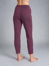 Pantalone a sigaretta con tasche in Scuba Viola Donna - Ragno