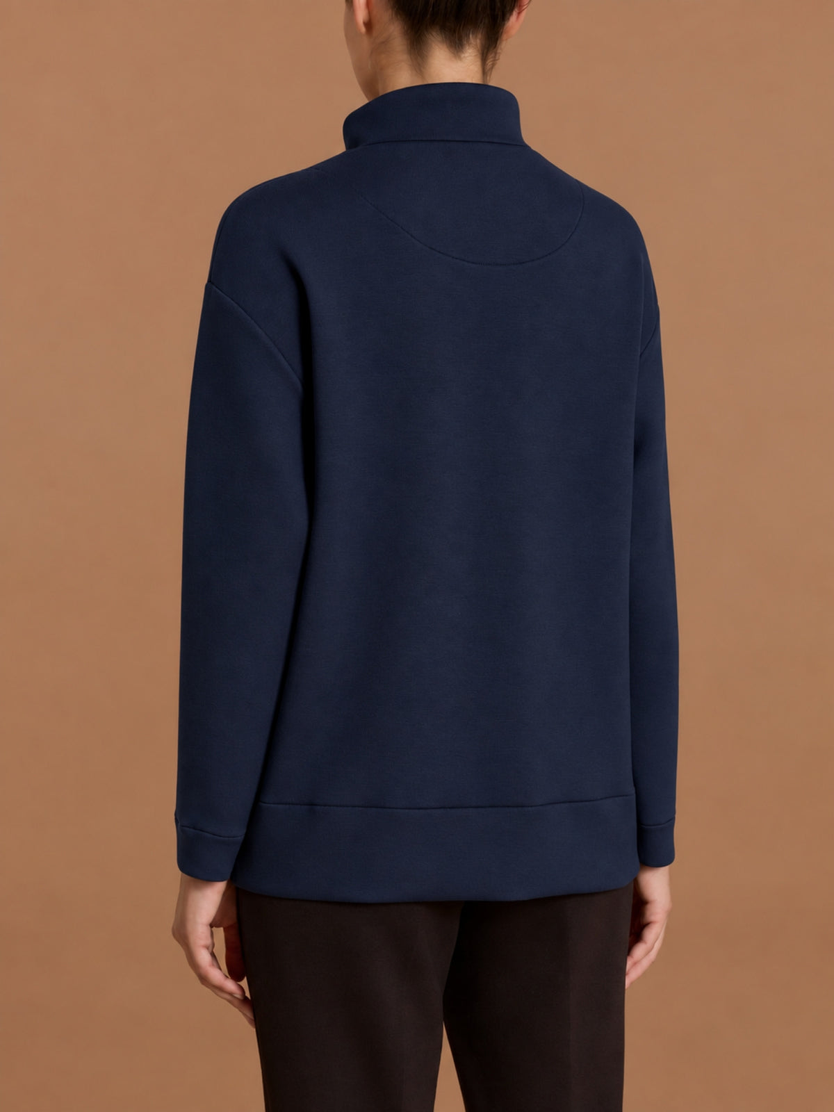 Giacchina con bottoni in Scuba Blu Donna - Ragno