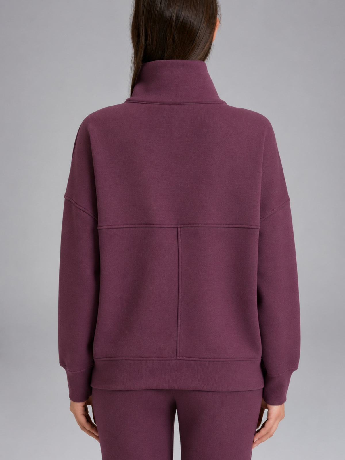 Giacchina con zip in Scuba Viola Donna - Ragno
