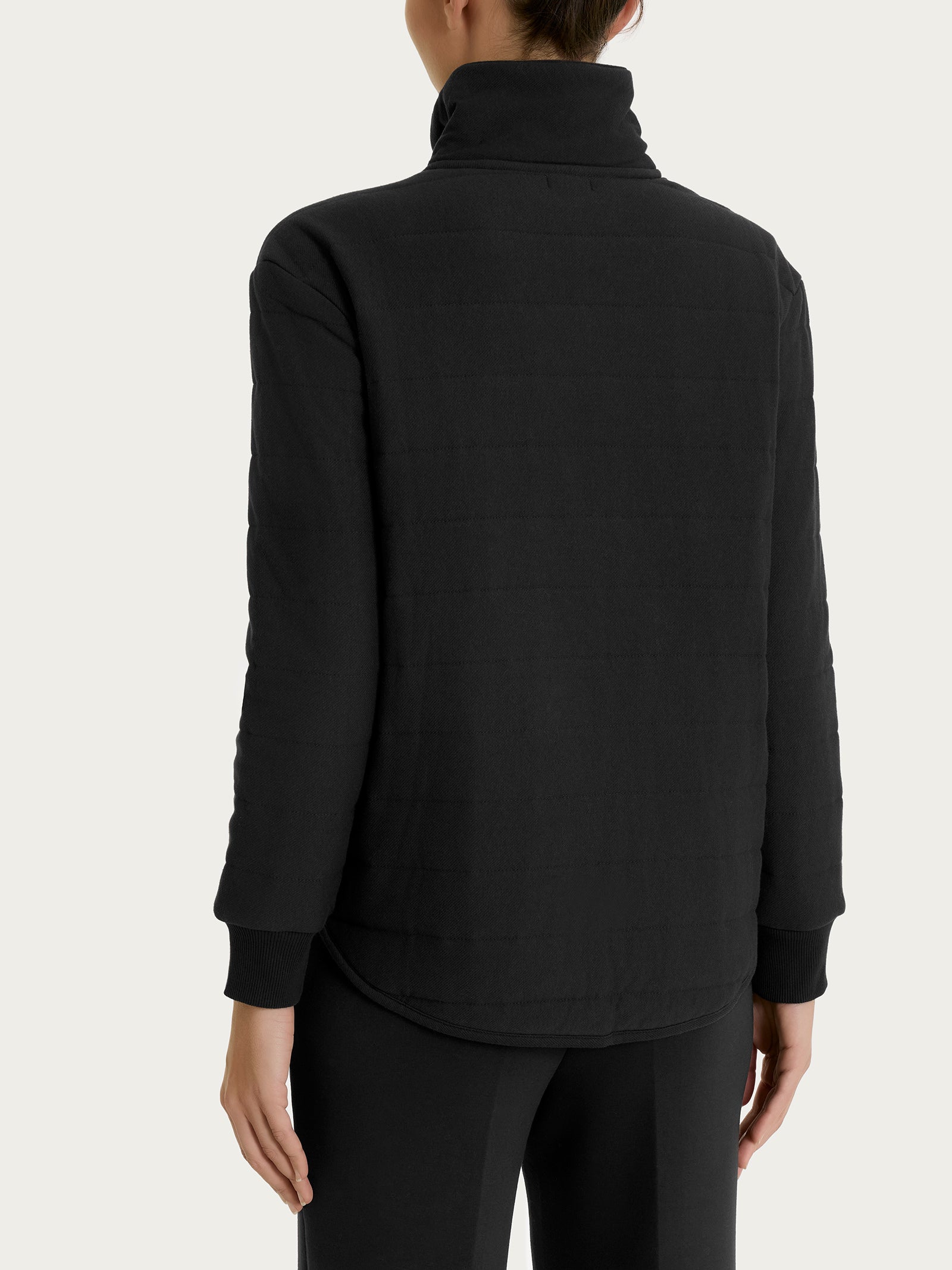 Giacchina con zip in Trapuntino Neri Donna - Ragno