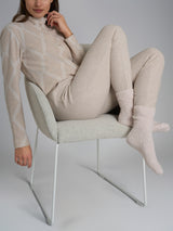 Pigiama aperto con fantasia in Cotton Eco Pile Grigi Donna - Ragno