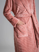 Vestaglia in Coral Fleece Arancioni Donna - Ragno