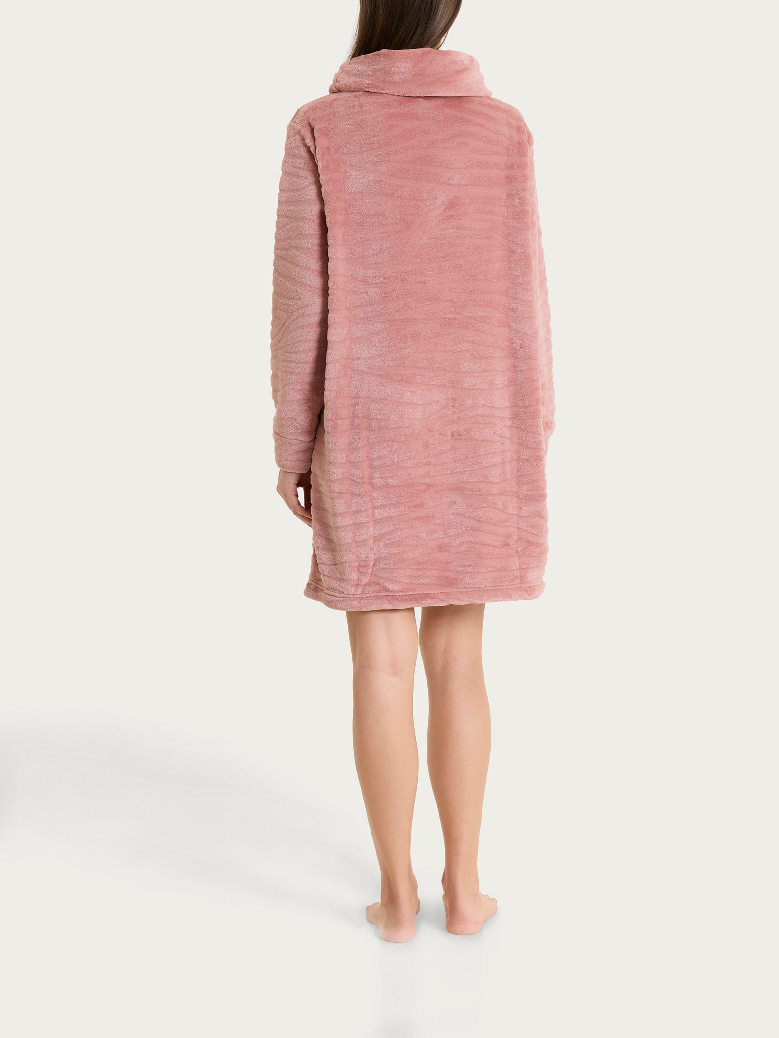Maxi maglia in Coral Fleece Arancioni Donna - Ragno