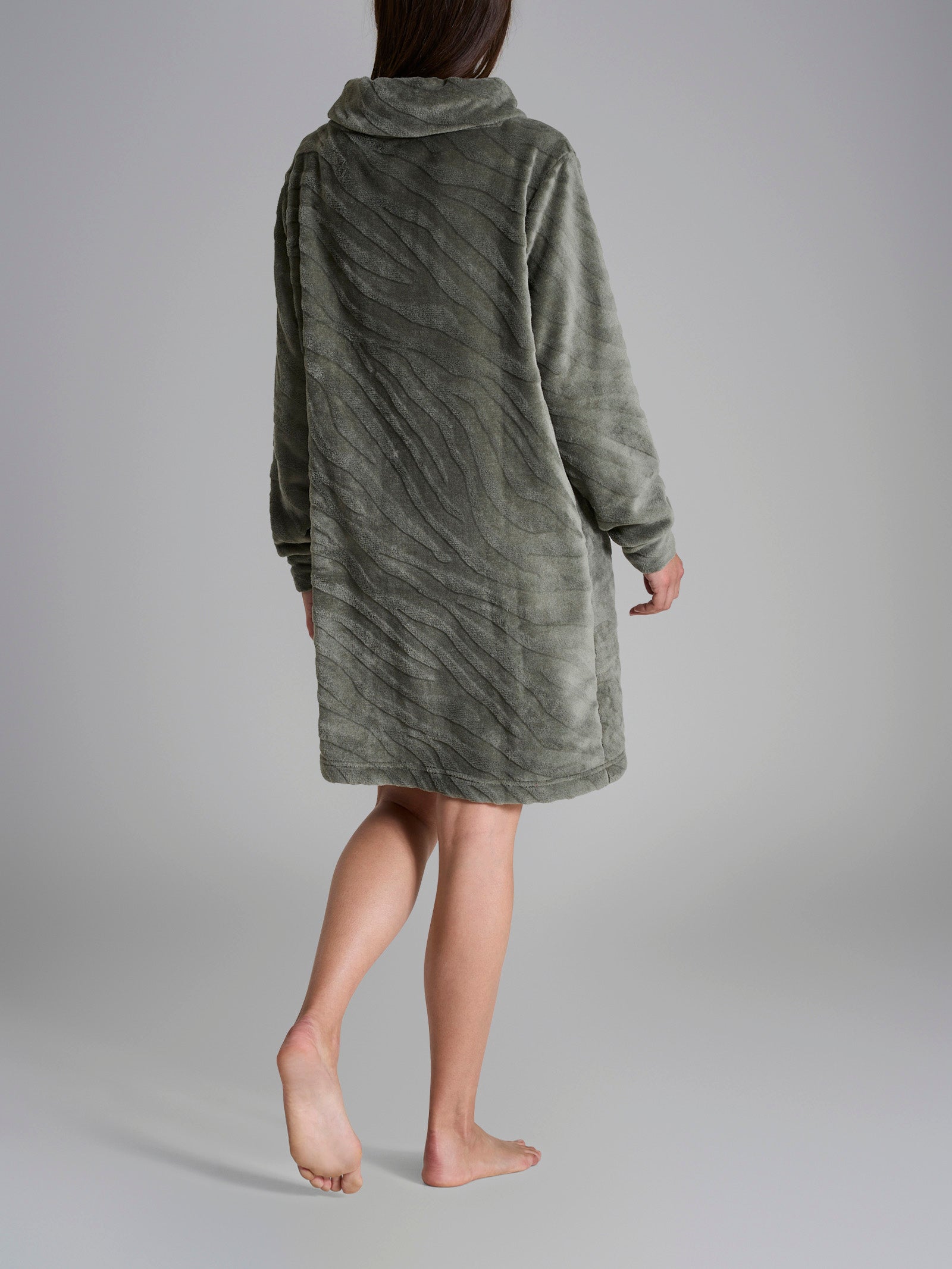 Maxi maglia in Coral Fleece Grigi Donna - Ragno