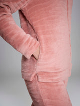 Tuta aperta con zip in Coral Fleece Arancioni Donna - Ragno