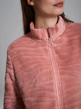 Tuta aperta con zip in Coral Fleece Arancioni Donna - Ragno