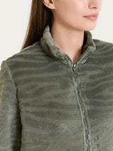 Tuta aperta con zip in Coral Fleece Grigi Donna - Ragno