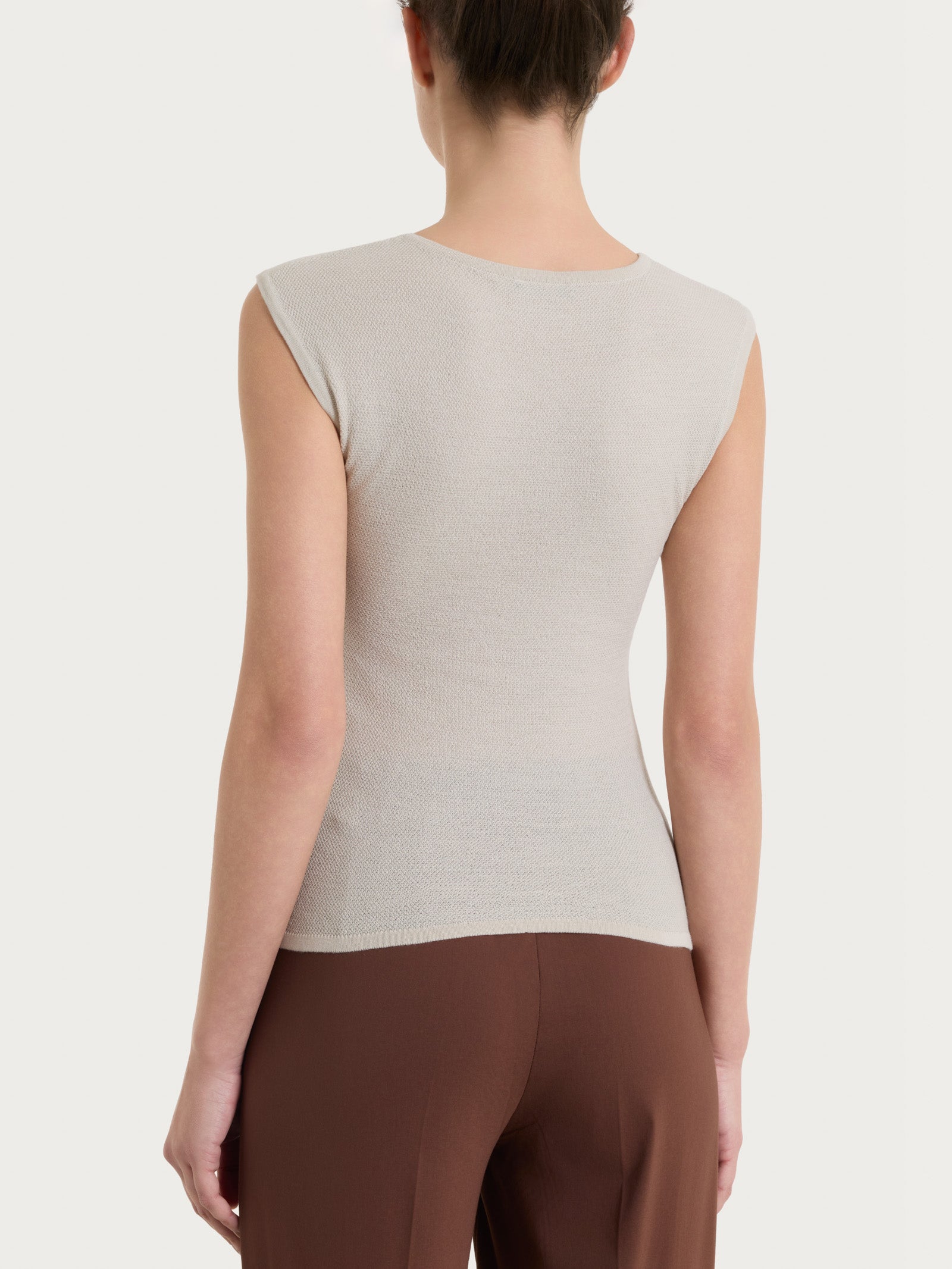 Smanicato in punto piquet di puro cotone Bianchi Donna - Ragno