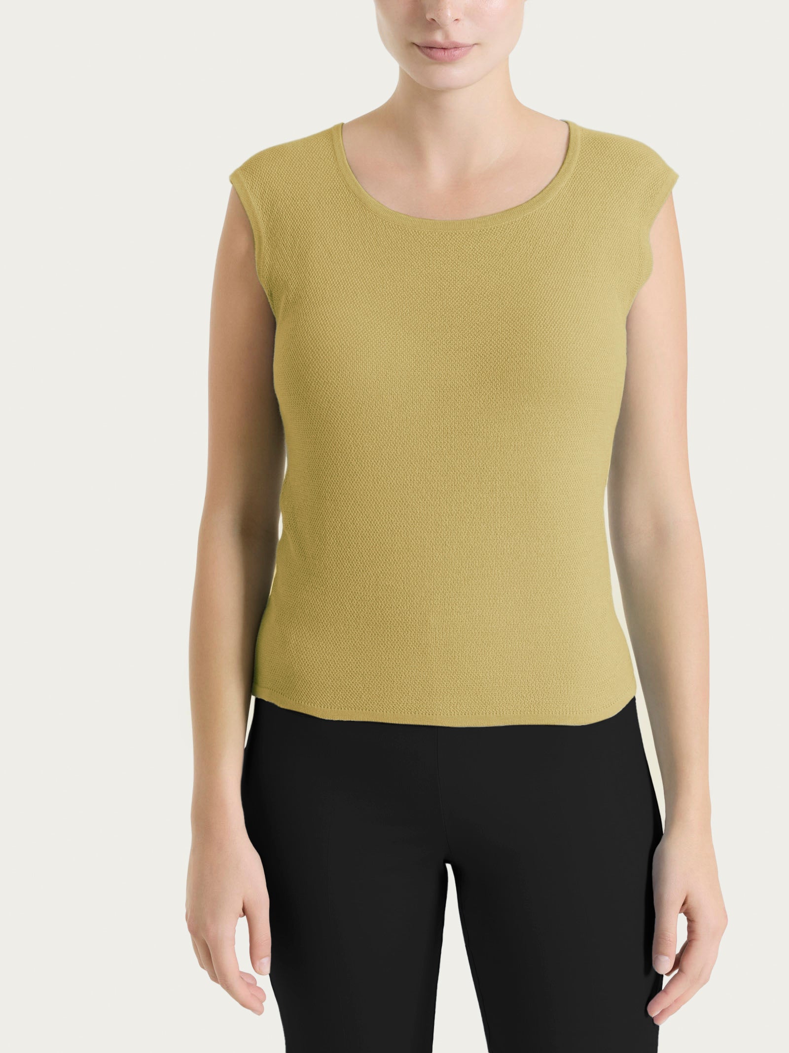 Smanicato in punto piquet di puro cotone Verdi Donna - Ragno