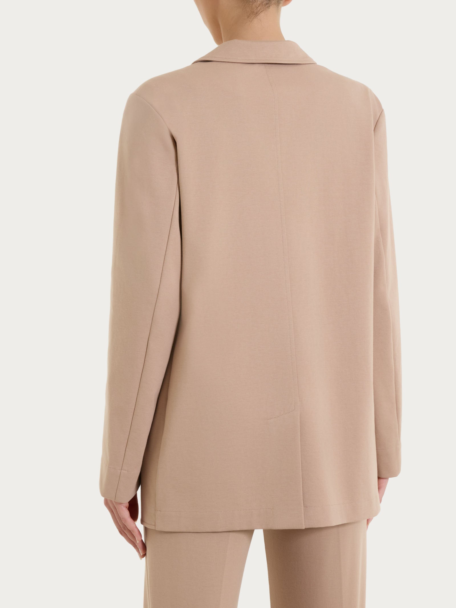 Blazer destrutturato con un bottone in Compact Light Marroni Donna - Ragno