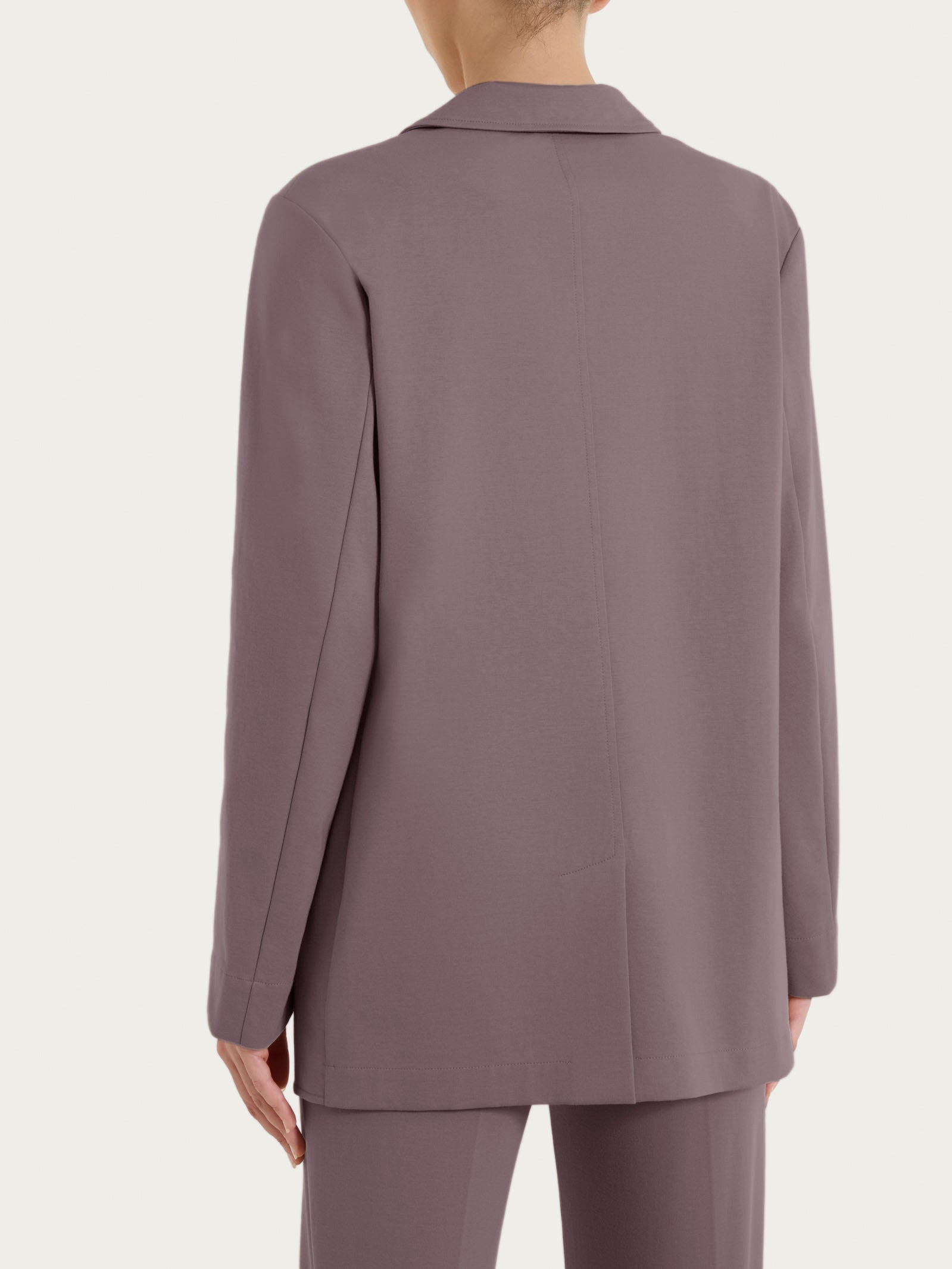 Blazer destrutturato con un bottone in Compact Light Marroni Donna - Ragno