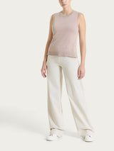 Pantalone a palazzo con tasche in Compact Light Bianchi Donna - Ragno