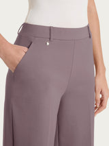 Pantalone a palazzo con tasche in Compact Light Marroni Donna - Ragno