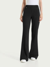 Pantalone flare in Compact Light Neri Donna - Ragno