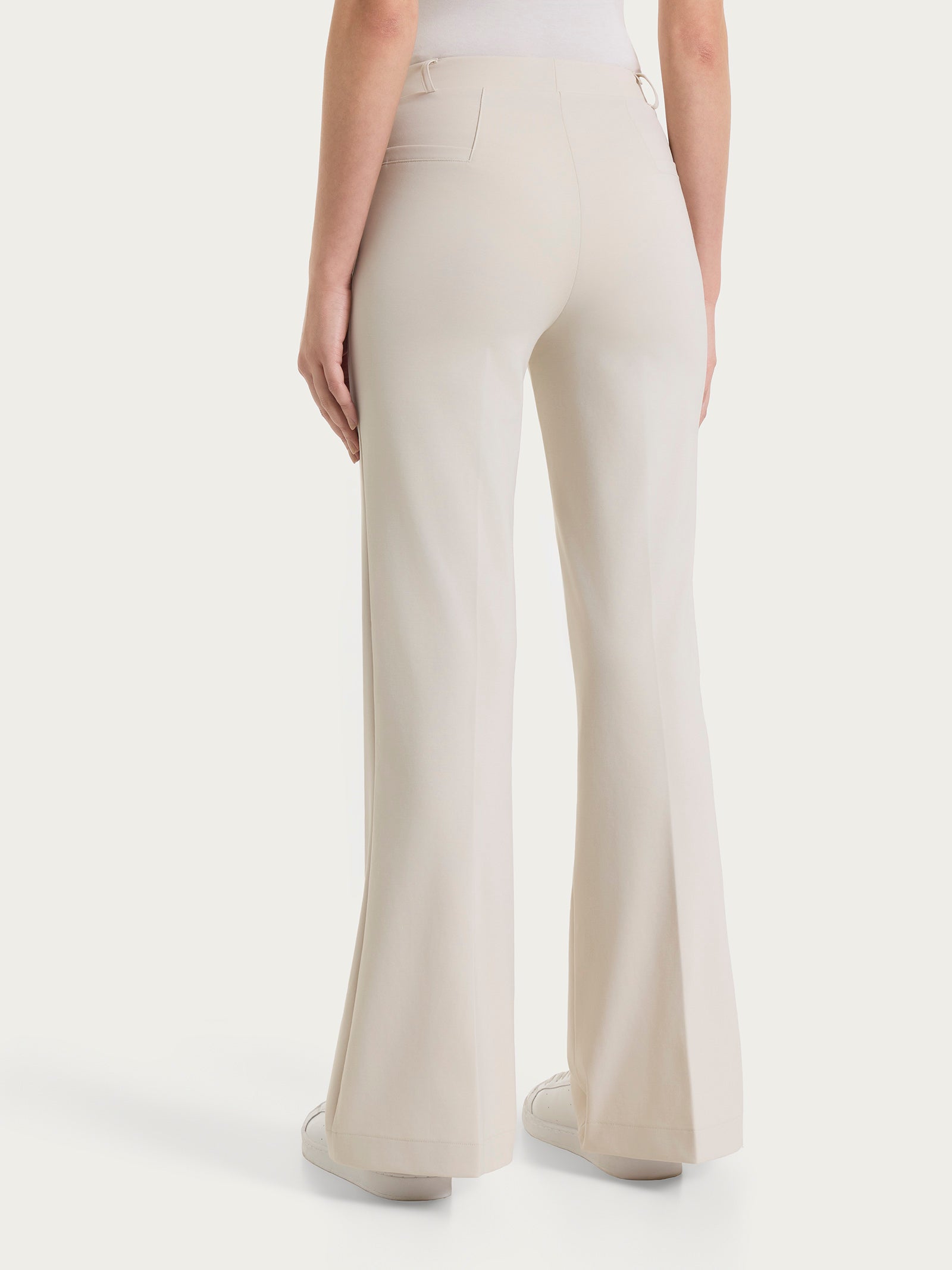 Pantalone flare in Compact Light Bianchi Donna - Ragno