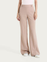 Pantalone flare in Compact Light Marroni Donna - Ragno
